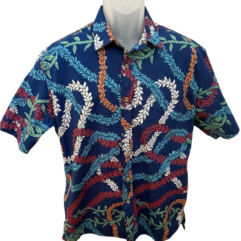 COOKE STREET Honolulu Aloha Hawaiian Colorful Collared Shirt Men M Medium